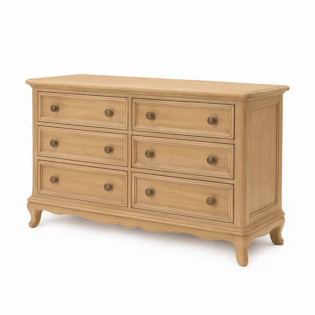 Kommode aus Eichenholz mit 6 Schubladen