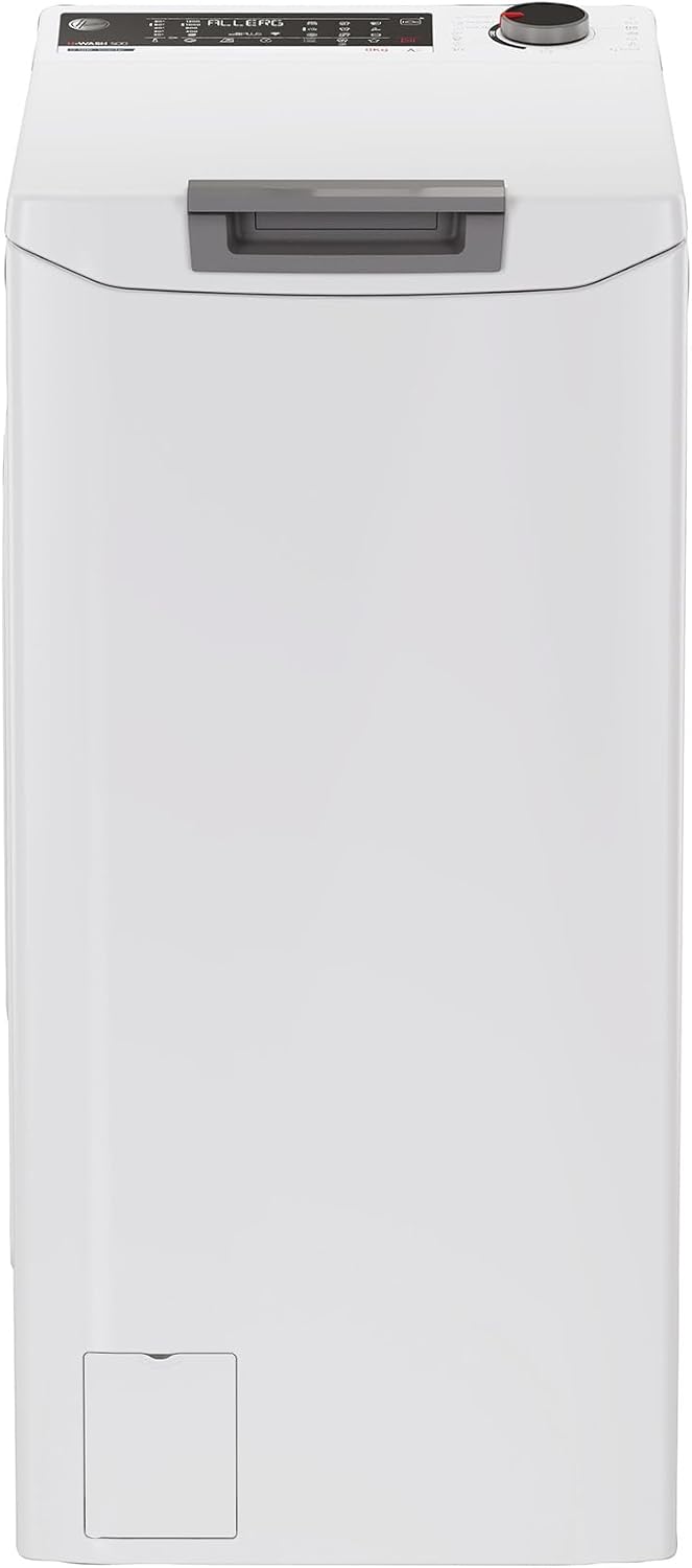 Hoover Waschmaschine, 8 kg, Weiß, Toplader THO286TM5-S I Smarte Bedienung mit Wi-Fi