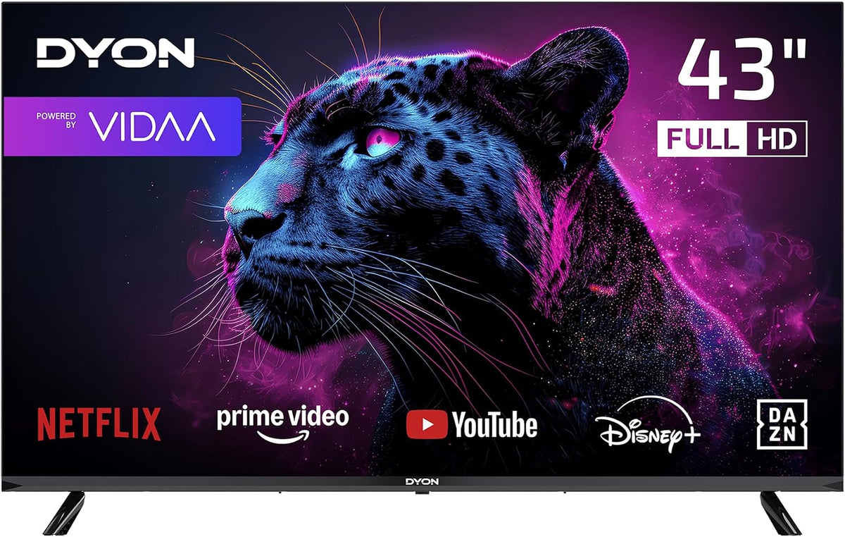 DYON Fernseher, 43 Zoll, Schwarz, Movie Smart 43 VX Full HD Smart
