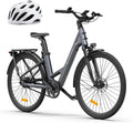 A Dece Oasis E-Bike, 28 Zoll, Grau/Schwarz, ADO Air28 Pro Elektrofahrrad, Pedelec Riemenantrieb, Citybike, e Bike