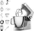 Küchenmaschine Serie 4, integrierte Waage, Edelstahl-Schüssel 3,9 L, Mixer 1,25 L, Kunststoff-Schüssel, spülmaschinenfest, 3x Rührelemente