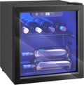 HOMCOM Weinkühlschrank, 36 Liter, Schwarz, 12 Flaschen Klein Weinschrank