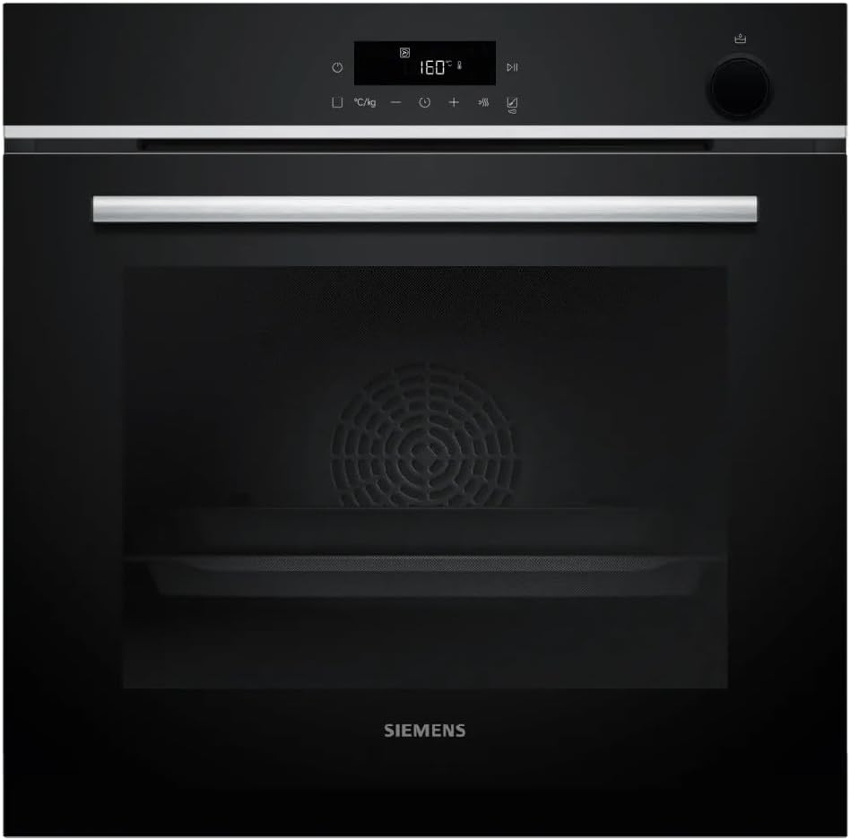 Siemens Backofen, 60 x 60 cm, Silber, iQ300 Einbau- Edelstahl airFry HR532GBS3