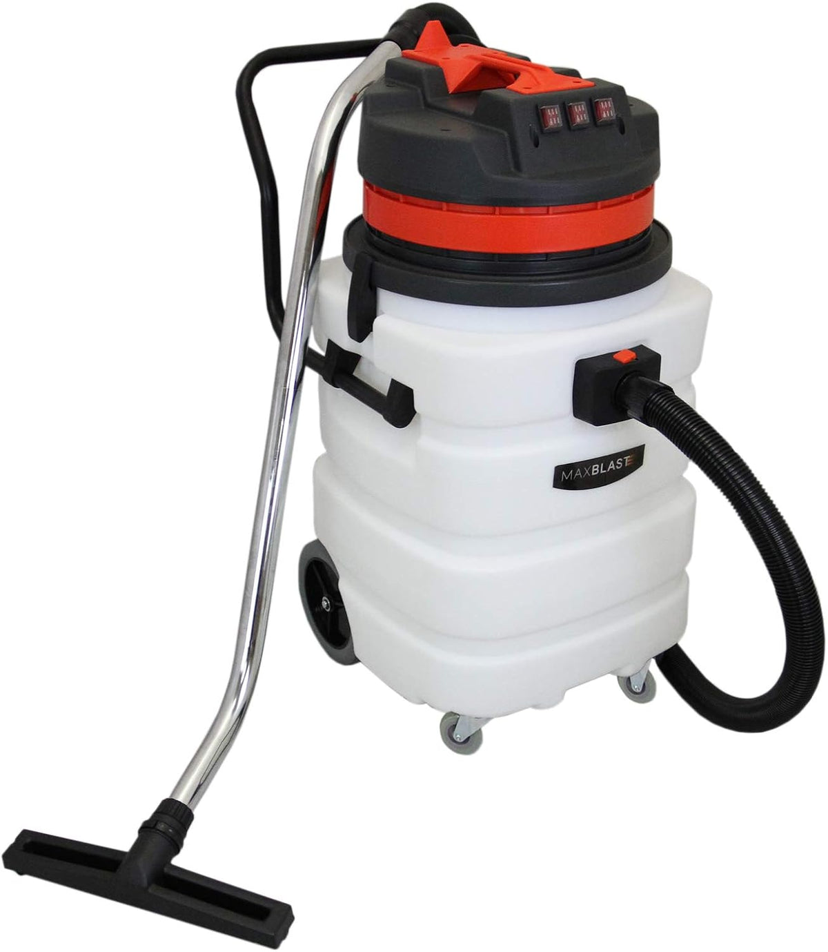 MAXBLAST Staubsauger, 3000 W, 90 L, Schwarz, Gewerbesauger Nass und Trocken Nasssauger Sauger
