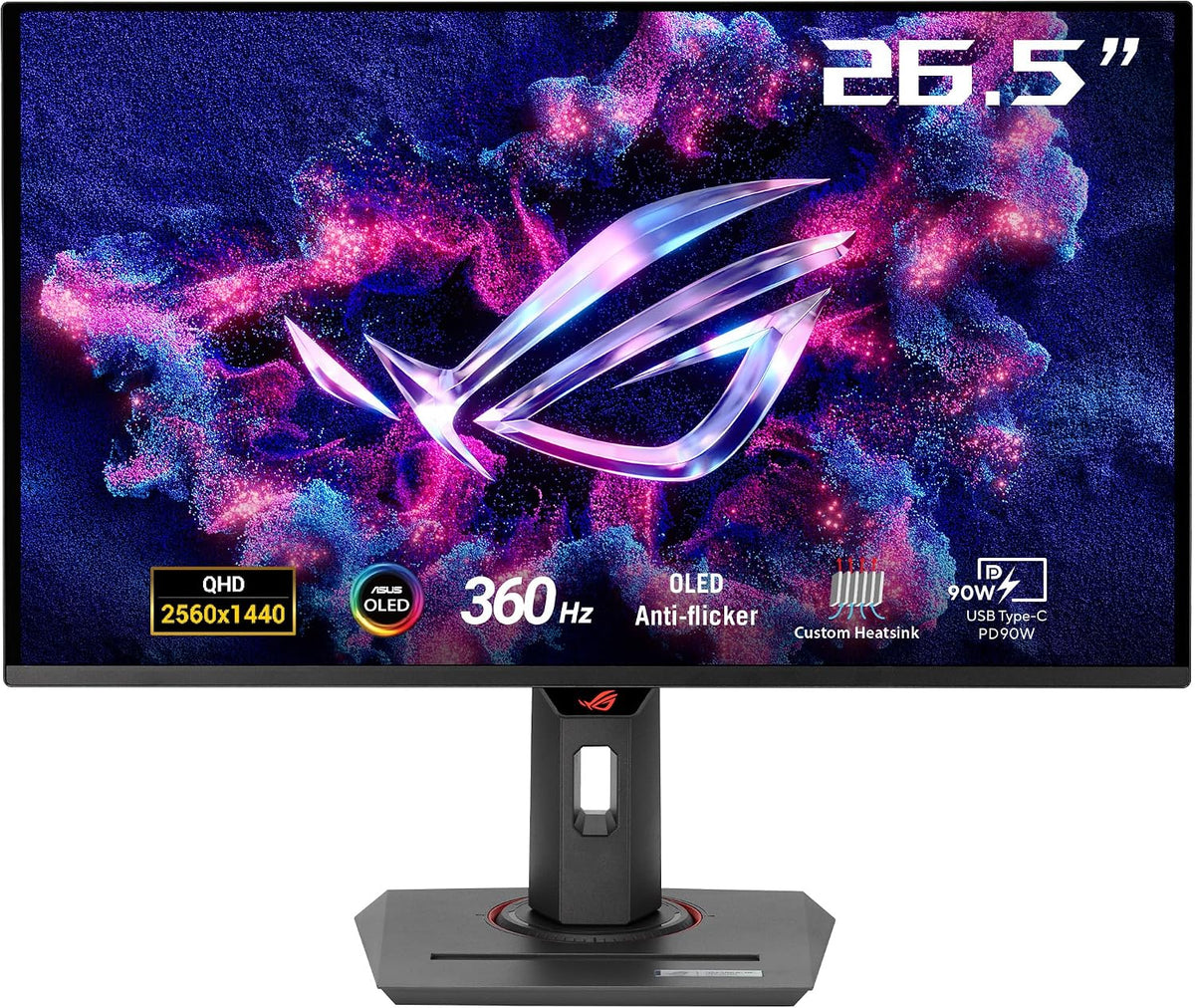 ASUS Monitor, 26,5 Zoll, 27 Zoll, Schwarz, ROG Strix OLED XG27ACDNG Gaming- (( sichtbar) 1440p QD, 360 Hz, 03 ms