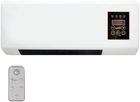 Klimageräte, ABS Kunststoff, Weiß/Schwarz, Tragbarer Wandventilator, leise Mini-Kühleinheit mit Fernbedienung & 8H-Timer