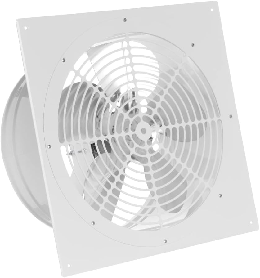 EUROPLAST Badlüfter, 315 mm, Weiß, Ø Wand befestigter Abluftventilator Rohrlüfter Wand