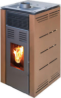 MAESTRO FERRETERO Pelletheizungen, 8 kW, Natur/Braun, JOIMA - Pelletofen ohne Strom Natur Style Modell (Braun)