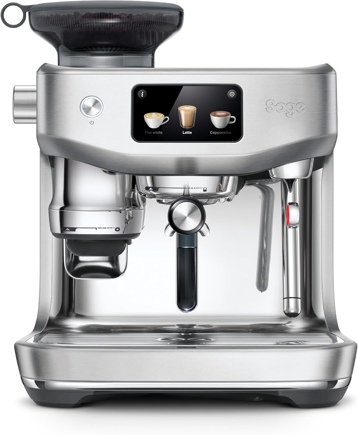 Sage Kaffeemaschine, Silber, The Oracle Jet, Siebträgermaschine, Espressomaschine, Edelstahl