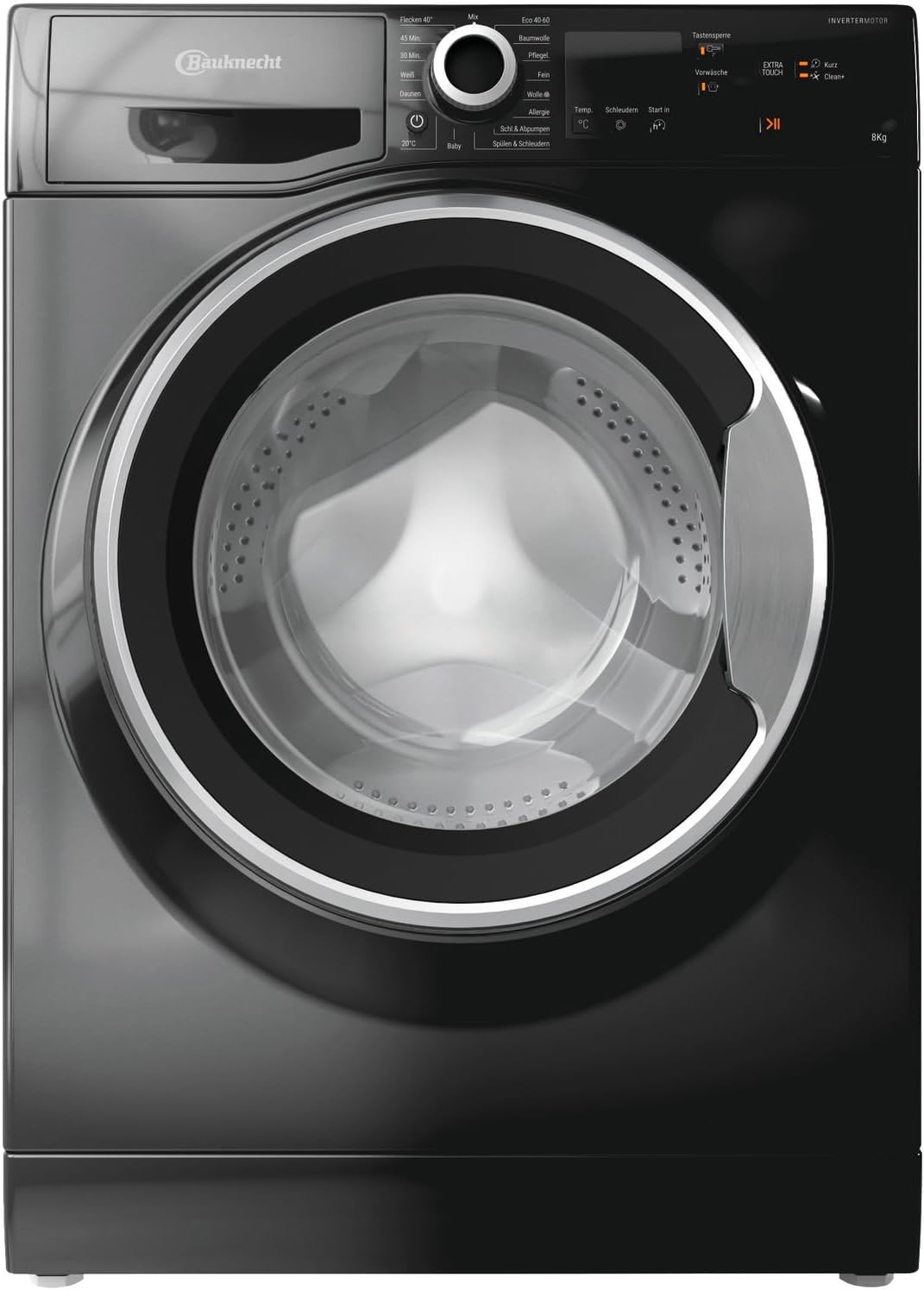 Bauknecht Waschmaschine, 8 kg, Schwarz, W8 S6300 A Frontlader / / EEK A/Kurz 30 / Kurz 45 /