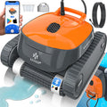 KESSER Poolroboter, 100 m, Grau, für Boden und Wand bis ², Wasserlinienreinigung, automatischer Poolreiniger mit App-Funktion & Kontrollmodul