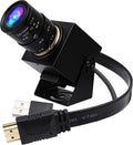 G Überwachungskamera, 12 mm, Grau, 4K HDMI USB-Kamera Mit Manuellem Zoom Und Variablem Fokus -, Mini Li htburn-Kamera für Computer