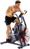 AsVIVA Fitnessbikes, Weiß, F1 Air Bike, Heimtrainer & Crosstrainer mit Luftwiderstand, leise