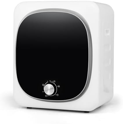 FANTASK Wäschetrockner, 800 W, 800 W, 5KG, Metall, ABS, Weiß, Mini, 5 Programme, bis zu 69℃, Trockner