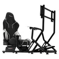 huzaro Monitor, 50 Zoll, Schwarz/Weiß, Speed 6.0 SIM Rig, SIM Racing Cockpit mit halterung bis, Inklusive Racing Handschuhe