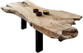 SAM Sofa, 120 x 80 x 45 cm, Natur, Couchtisch Ibiza, Teakholz massiv +