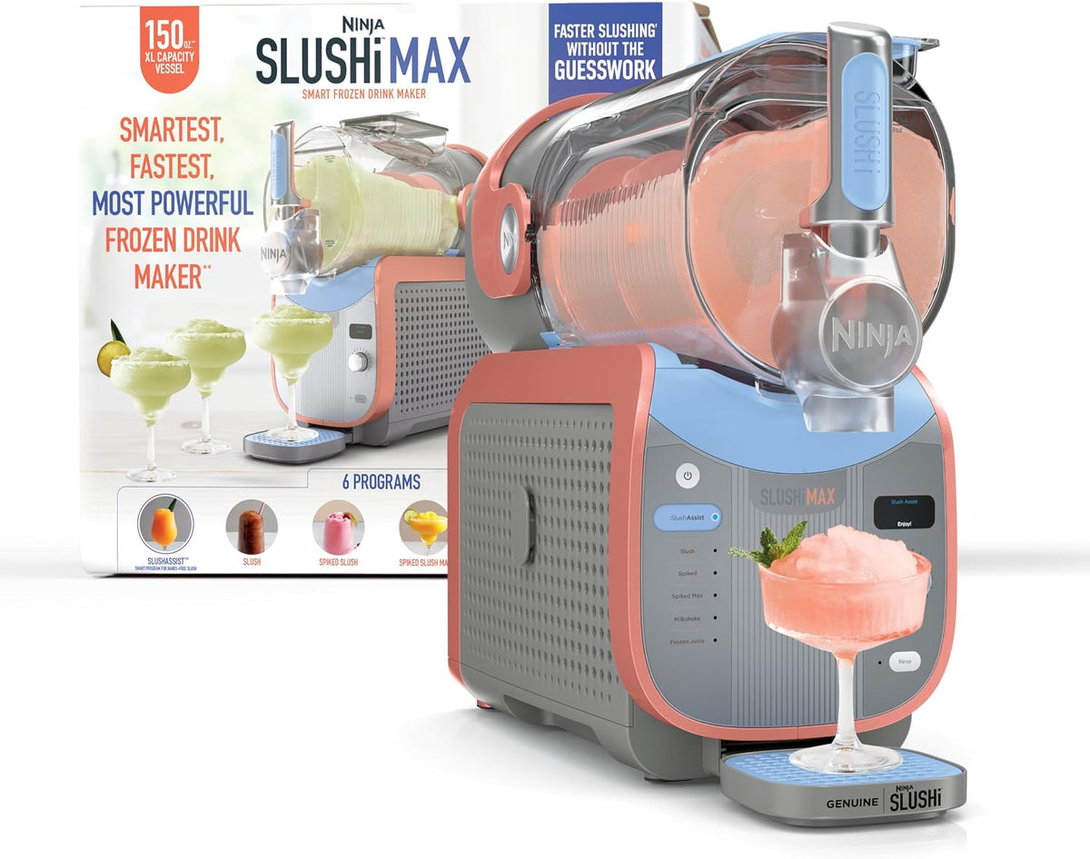 SLUSH Maschine für Zuhause Commercial Frozen Drink Machines, Blau/Orange/Grau