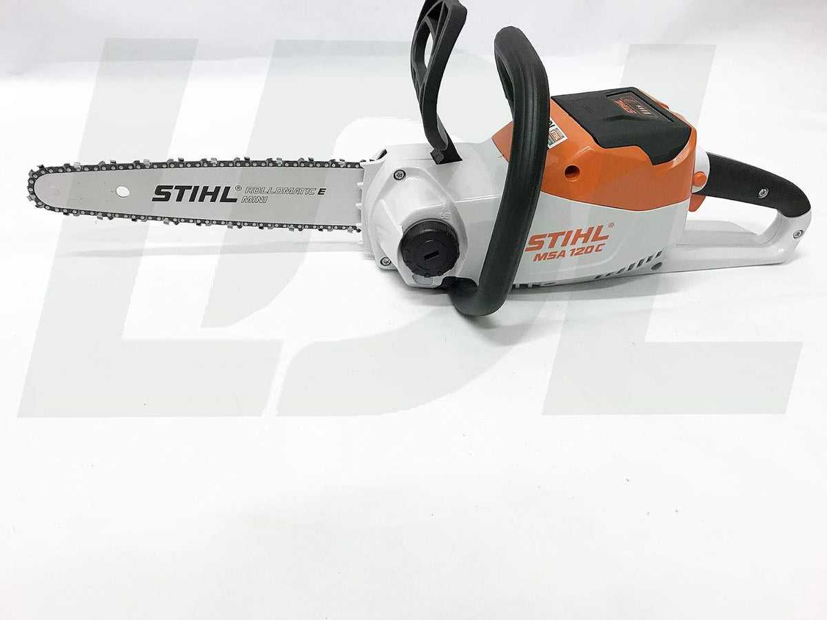 Stihl Kettensäge, 30 cm, weiß/orange/schwarz,  Akku Motorsäge Compact MSA 120 C-BQ + Akku