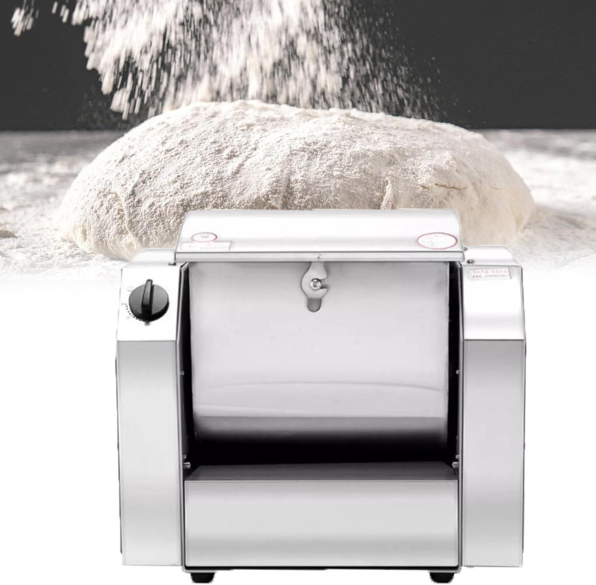 GTANND Knet- & Rührmaschinen, 3 kg/5 kg/8 kg/10 kg, 1,1 kW, 8KG, Lebensmittelechter Edelstahl, Silber