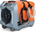 COSTWAY Luftentfeuchter, 85 L, Orange, /Tag, Bautrockner mit Pumpe & Ablaufschlauch, Industrie Trocknungsgerät mit 24H Timer & 2 Gummirädern &