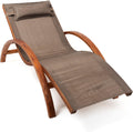 Ampel 24 Liegen, braun, Relax Liegestuhl Tropica, Relaxliege mit Armlehnen, Gartenmöbel aus vorbehandeltem Holz