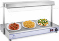 Royal Catering Buffetschrank, 120 x 50 cm, 2,000 W, Silber, RCHP-120 Warmhalteplatte 2.000 W Arbeitsfläche Edelstahl 4