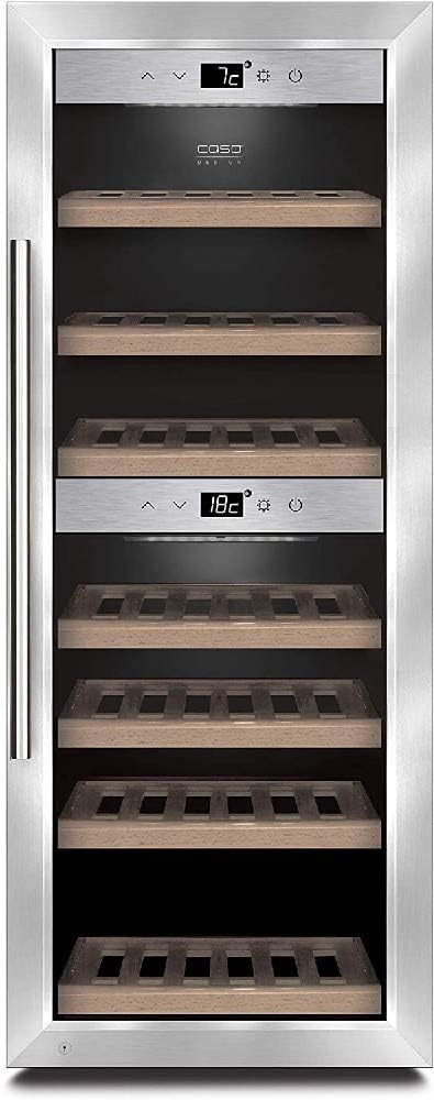 Caso Weinkühlschrank, Schwarz, WineComfort 38