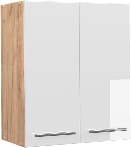 Vicco Hängeschränke, 60 cm, Fronten des Küchenmöbels bestehen aus MDF. Der Korpus besteht aus 16 mm starker Spanplatte mit Melaminharzbeschichtung