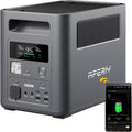 AFERIY Powerstation, 1024 Wh, 1800 W, 230 V, Grau, Solargenerator, LiFePO4 & 1Std Schnellladung Solargenerator, unter 10ms USV