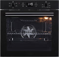 K&H Backofen, 60 cm, 75 l, 75 L, Schwarz, Einbau-, Autark, LED Display, Energieeffizienzklasse A, Wärmeschutzverglasung