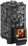 Harvia Saunen, 18 kW, Schwarz/Grau, Holzbeheizter Saunaofen 'LEGEND 240 SL'