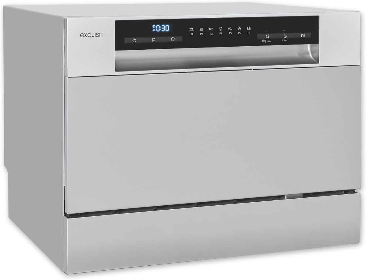 Exquisit Tischgeschirrspüler, Silber, GSP5206-030D - 6 Maßgedecke