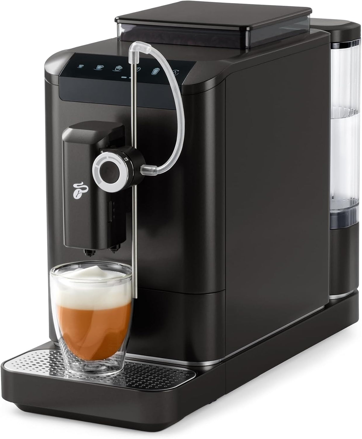 Tchibo Kaffeevollautomat, Schwarz, Esperto2 Milk mit One-Touch Milchfunktion und, Caffè Crema, Capuccino und Milchschaum