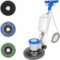 Teppich Bodenreinigung, 1,5 PS, Braun, Und Hartbodenreiniger-Set Mit 3 Polierpads, Fliesen, Laminat