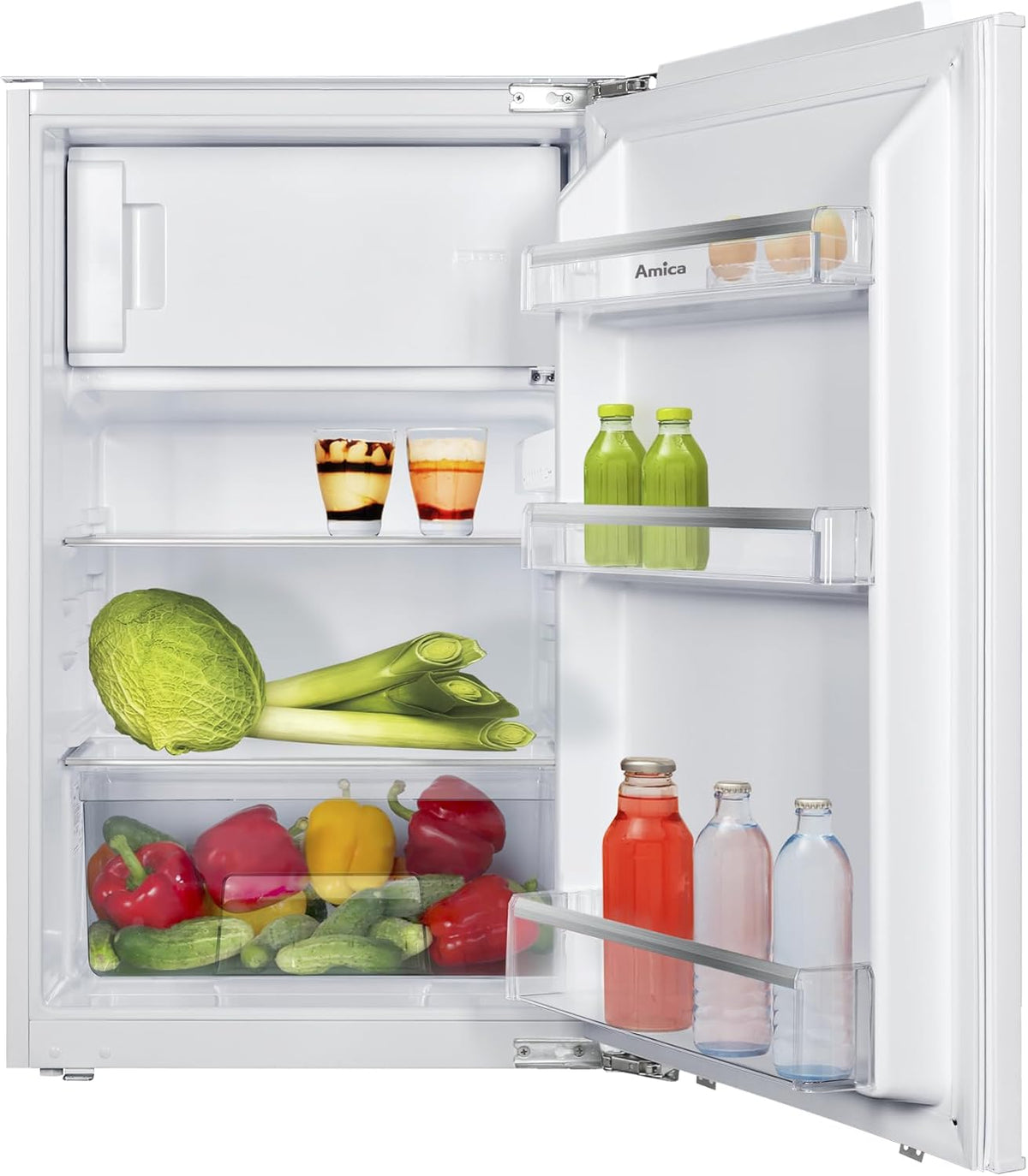 Amica Kühlschrank, 880 mm, Weiß, EKSX 361 905 / mit Gefrierfach /