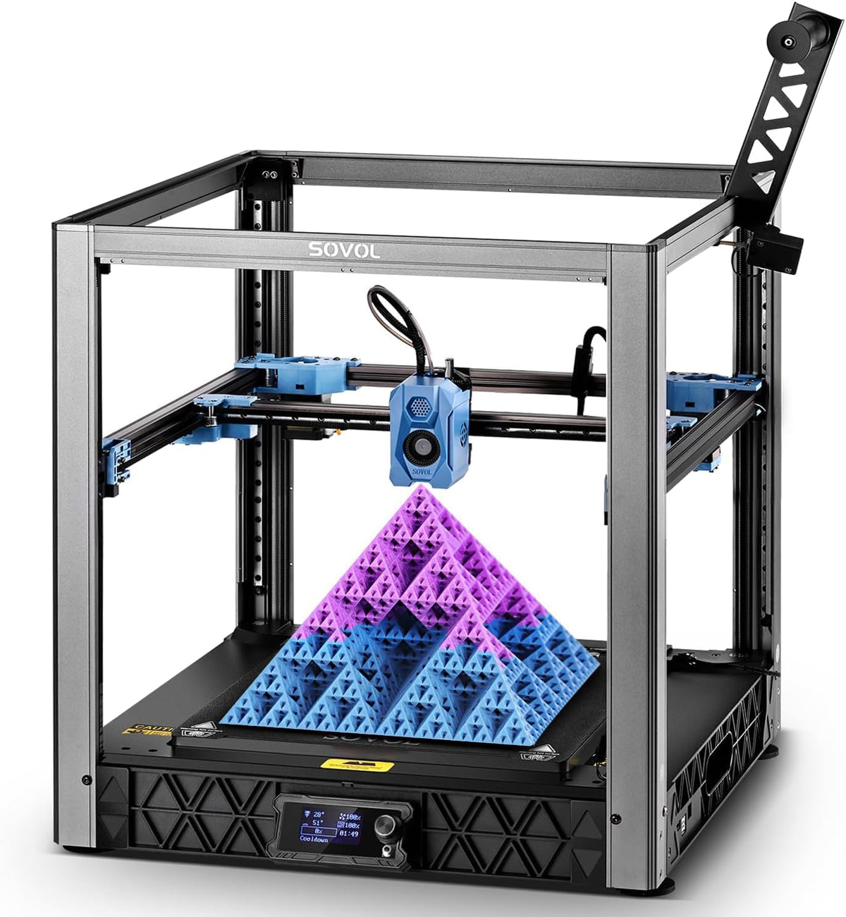 Sovol 3D-Drucker, 700 mm, Weiß, SV08 Core-XY 3D Drucker mit Kamera Voron 2.4 Open Source, /s Hochgeschwindigkeitsdruck