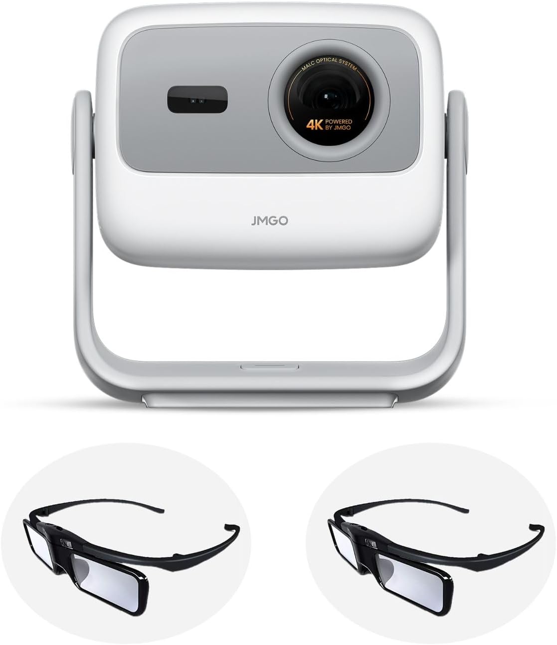 JMGO Beamer, Schwarz, N1S 4K NEU UHD Mini +3D-Shutterbrille*2