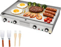 MOOTACO Elektrogrill, 66 cm, Schwarz, Elektrische Grillplatte Gastro mit Zeitschaltuhr