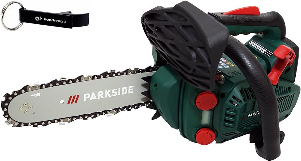 HEADNMORE Kettensäge, grün/schwarz/rot, Bundle - PARKSIDE Benzin Baumpflegesäge PBBPS 700 +