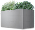 Metzler Hochbeete-Kit, 150 x 75 x 77 cm, Grau, Hochbeet für den Garten, Stahl in, Witterungsbeständiges Metall-Gartenbeet