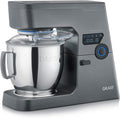 GRAEF. Universalküchenmaschinen, 7 Liter, Silber, Küchenmaschine MYestro KM7016 Knetmaschine mit, Multifunktionale Rührmaschine mit flüsterleisem