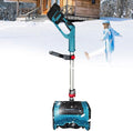 Schneefräse, 31 cm, 21 V, Transparent, Elektrische Schneeschaufel, Akku- mit Akku, verstellbarem Griff und Richtplatte