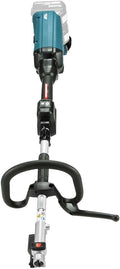Makita Elektrorasierer, Blau/Schwarz/Silber, DUX60ZM4 Akku Kombigerät 2 x 18 Volt mit Sensenaufsatz, Batteriebetrieben