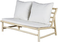 Sofa Casa Moro, 140 × 86 × 72 cm, Creme, 2 Sitzer Outdoor 2er-, Lounge Balkon Wohnzimmer Garten Boho Skandinavisch