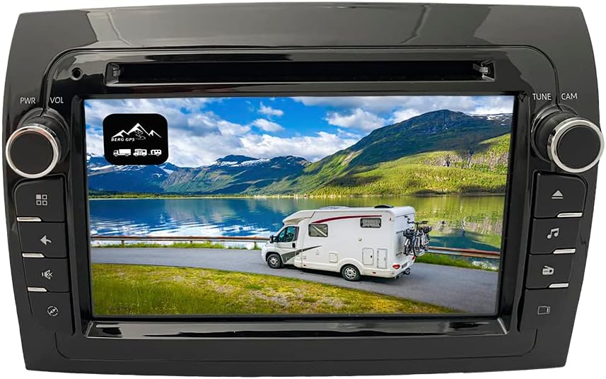 BergGPS Kamera, Weiß, FIAT Ducato Camper Navigation Radio - WiFi
