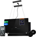 KKT KOLBE Dunstabzugshaube, 60 cm, Schwarz, A+++ 684 cbm/h Umluft, 9 Stufen, Smart WLAN WiFi App, Inselhaube freihängend