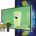 Digital-Signage-Display, 18,5 Zoll, 47,7 cm, Schwarz, kommerzielle Werbung Media Player für Restaurants und Cafés