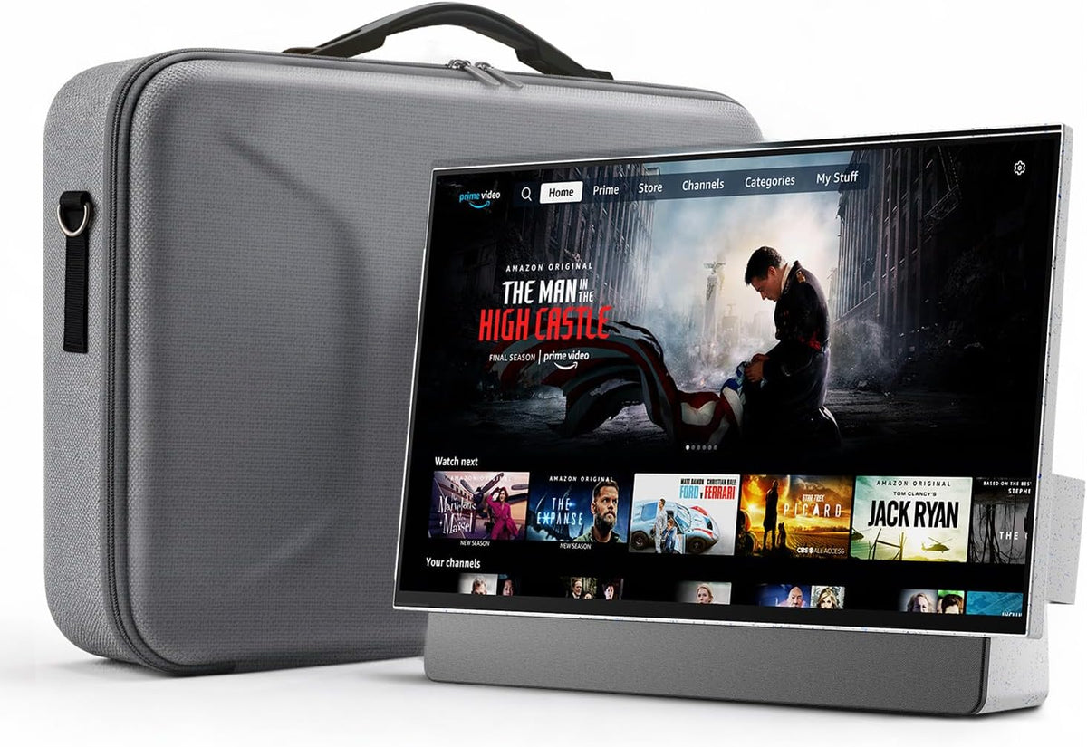 VLH Fernseher, 27 Zoll, Schwarz, Smart TV, FHD Portable TV, 400cd/m² Helligkeit, 100% sRGB, Dolby Atmos, Sprachfernbedienung
