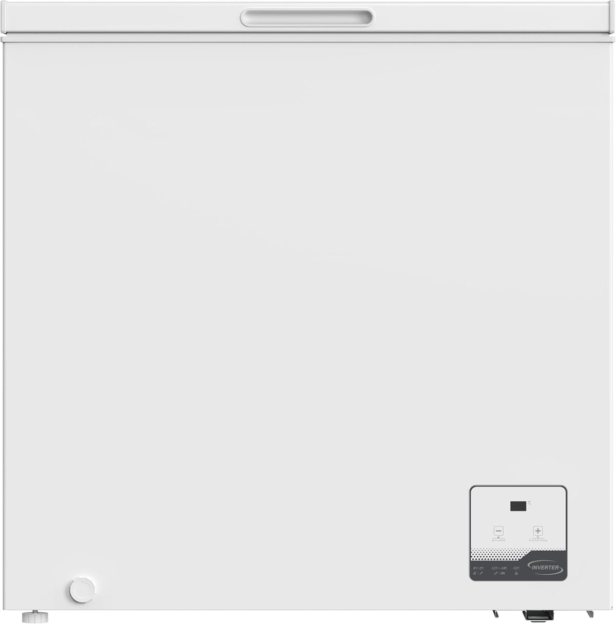 SCHOEPF Gefriertruhe, 83,5 x 82,3 x 55,6 cm, 199 L, 41 dB, Weiß, GT200SD, Energieklasse D, Schnellgefrieren, 160 kWh/Jahr