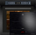 Kaiser Backofen, 60 cm, 86 L, Schwarz, Set Herd Set Autark Einbau, mit Induktionskochfeld FREE ZONE mit 2 FLEX